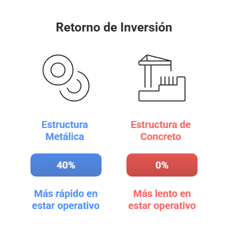 Estructura metalica es 40% mas rapido que el concreto Eje Metal 